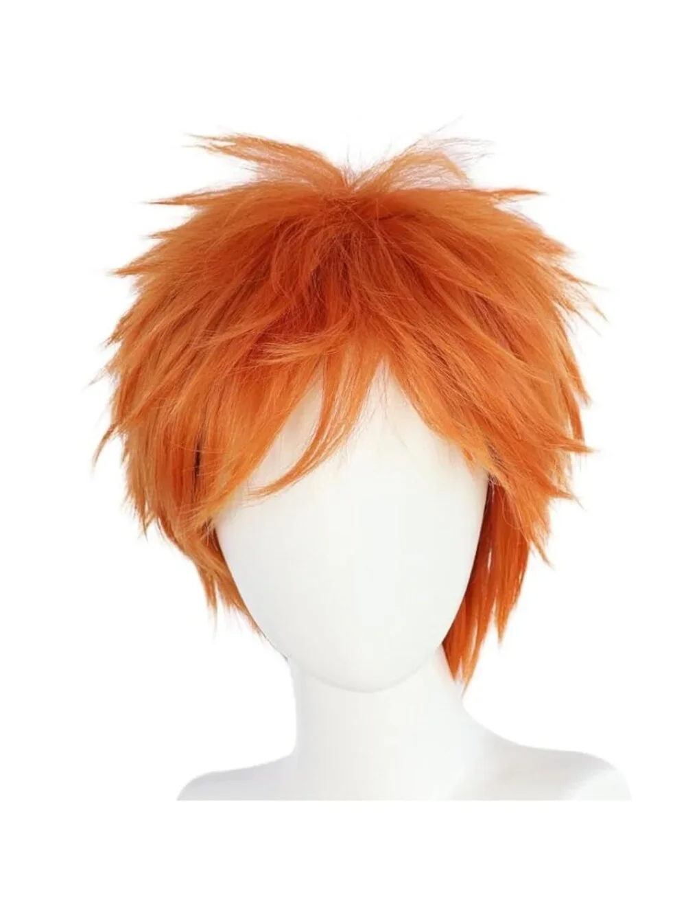 Men's Ginger Synthetic Fiber Short Blonde Golden Cosplay Modern Wigs